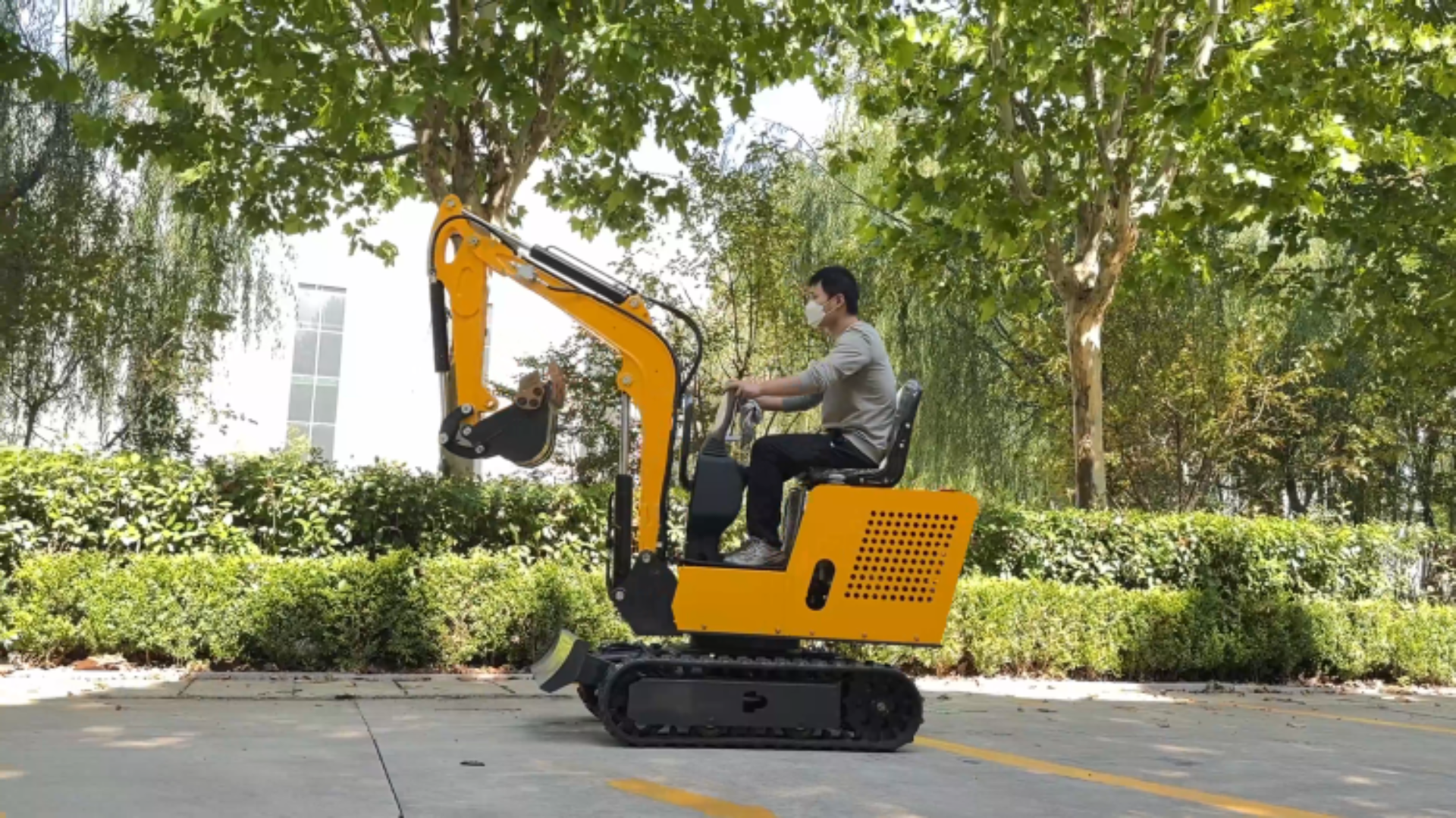 comfortable mini 1 ton excavator